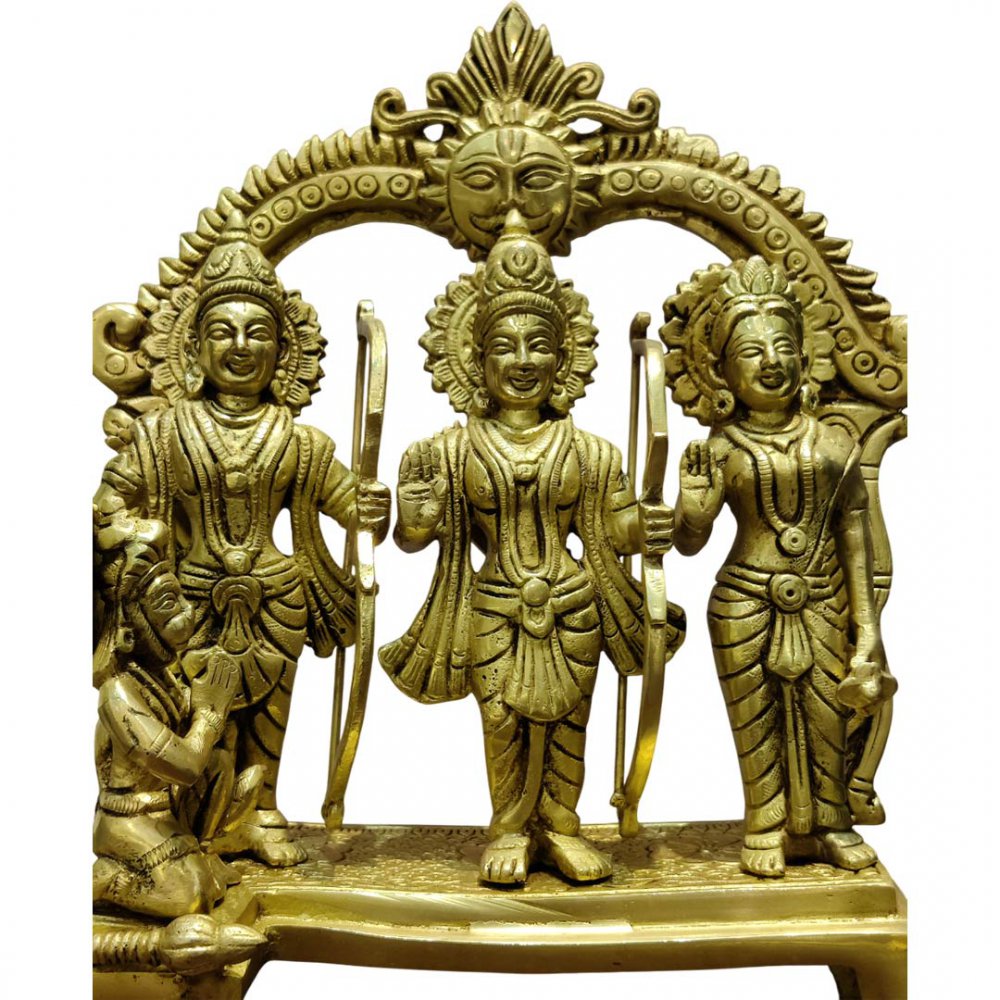 Brass Ram Darbar with Intricate Arch