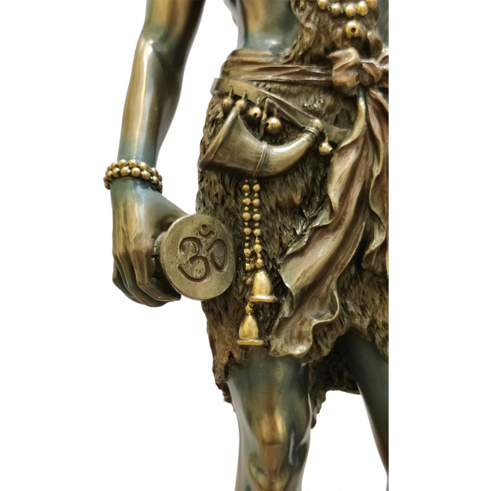 Elegant Lord Shiva Brass Statue Trishul Holding Mahadev Idol for Home & Temple